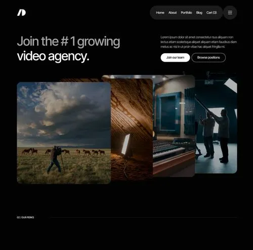 Cinemaflow - Careers Page - Ultimate Video Agency Webflow Template