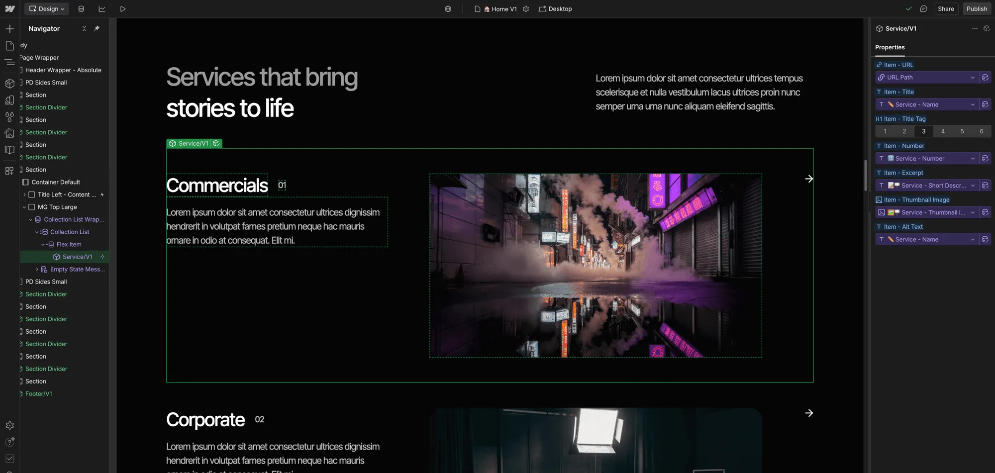 CMS Content - Cinemaflow Webflow Template
