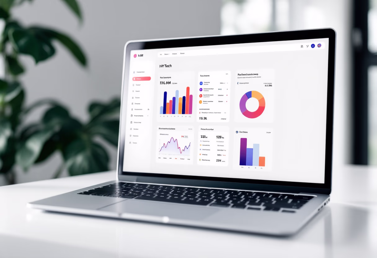 image of hr software interface on display