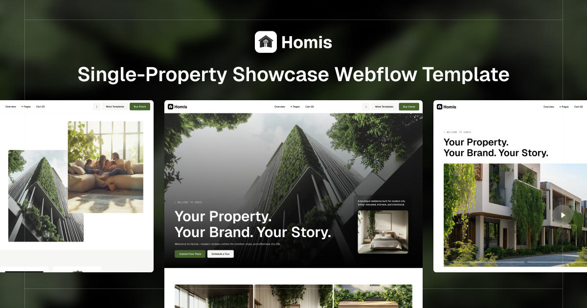 Single-Property Showcase Webflow Template