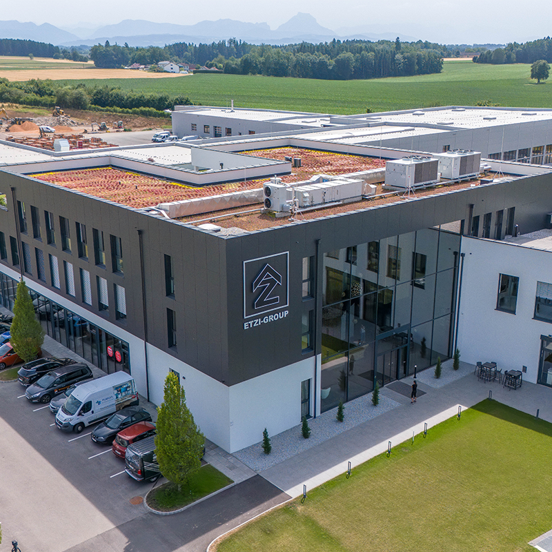 Das Hauptgebäude der Firma ETZI