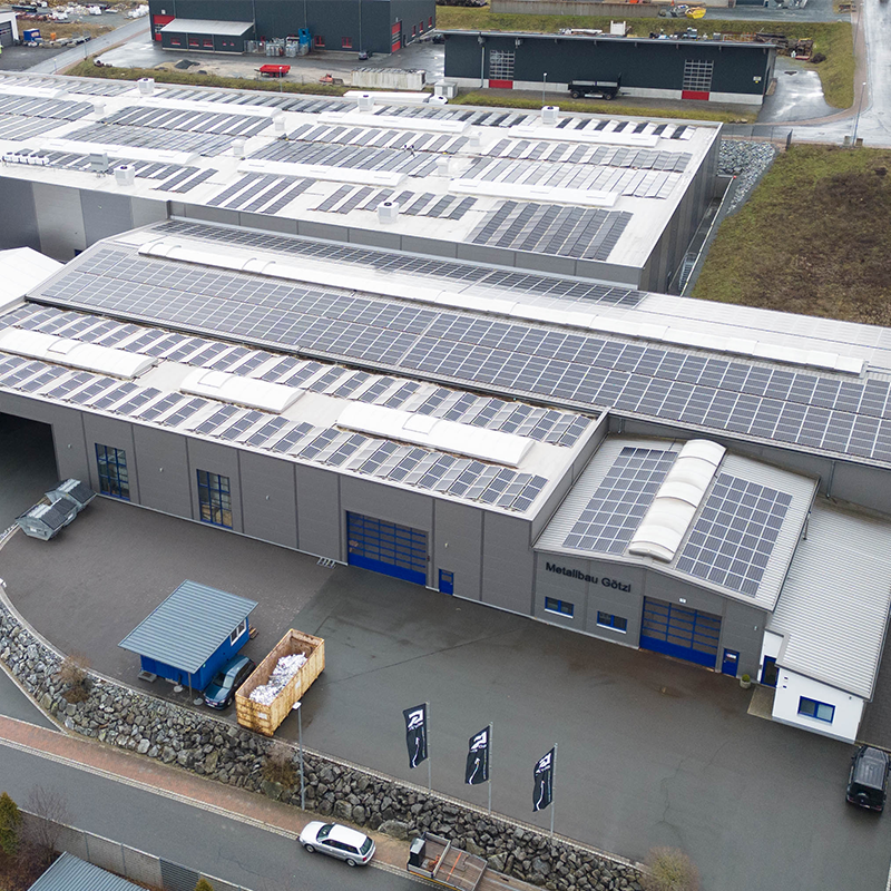 Das Hauptgebäude der Firma Metallbau Götzl