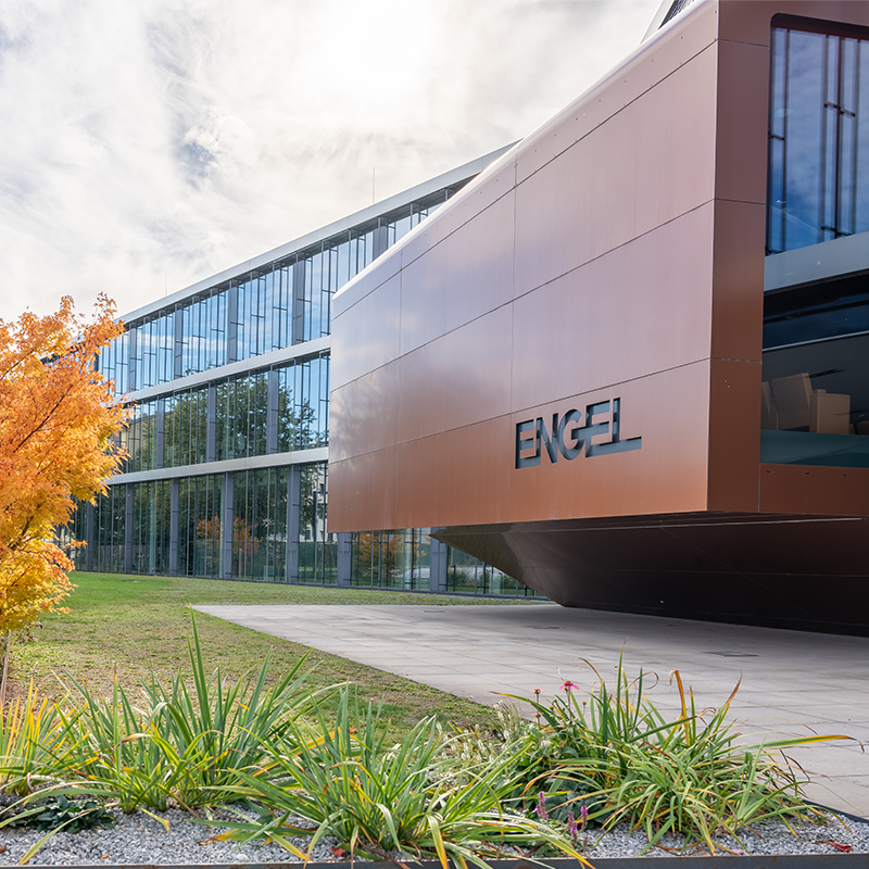 Das Hauptgebäude der Firma Engel in Schwertberg