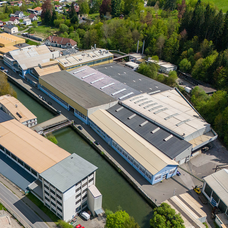 Das Hauptgebäude der Firma 3S