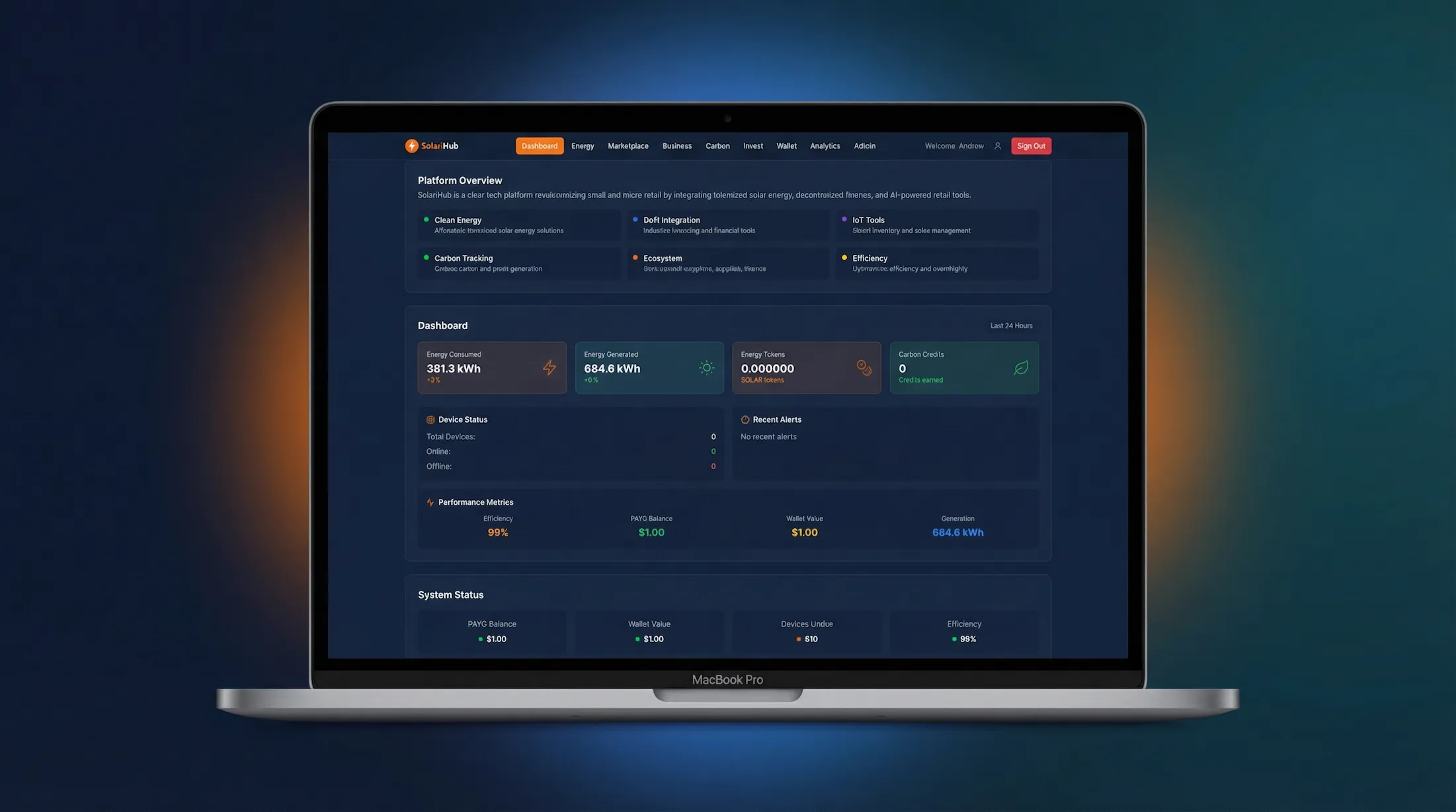 SolariHub digital platform for small retail businesses