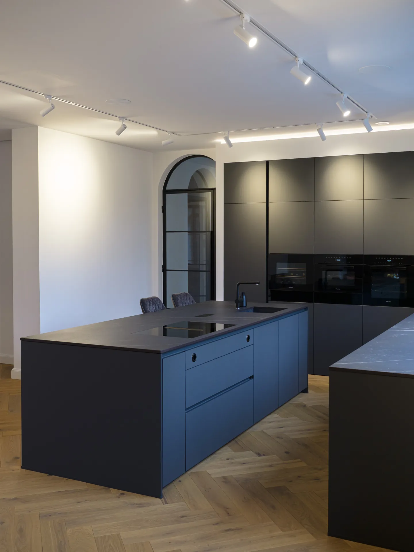 Designküche – Großzügige Wohnküche in Carbongrau