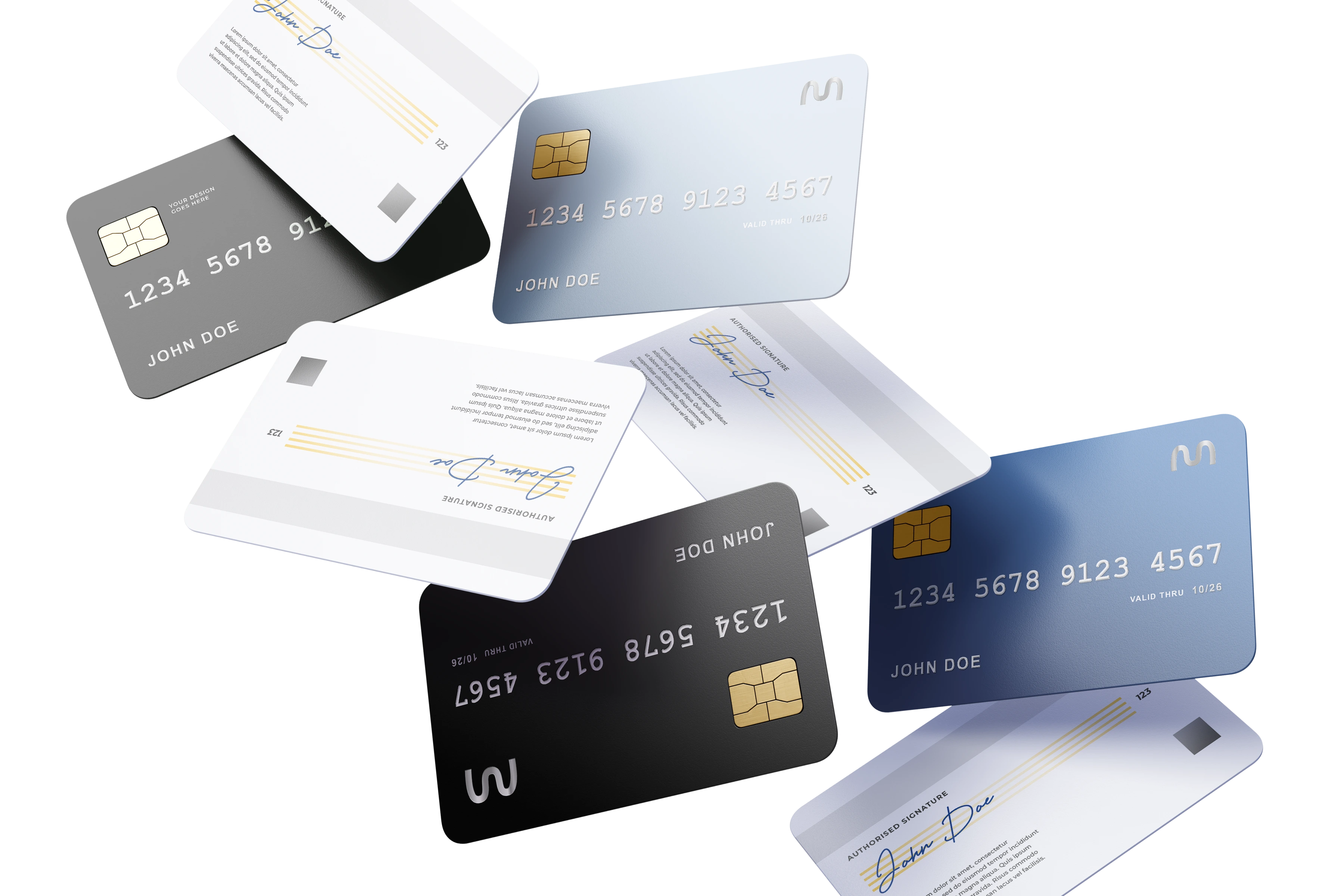 credit card mockup showing InSmile Brace logo mark