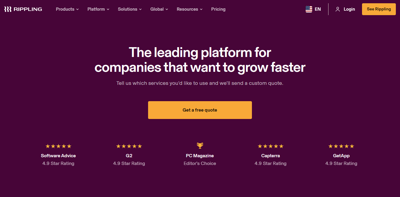 Rippling screenshot. 