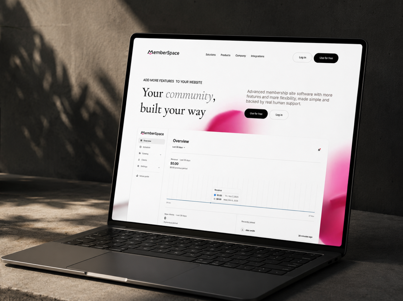 MemberSpace visual identity refresh — updated color and typography system