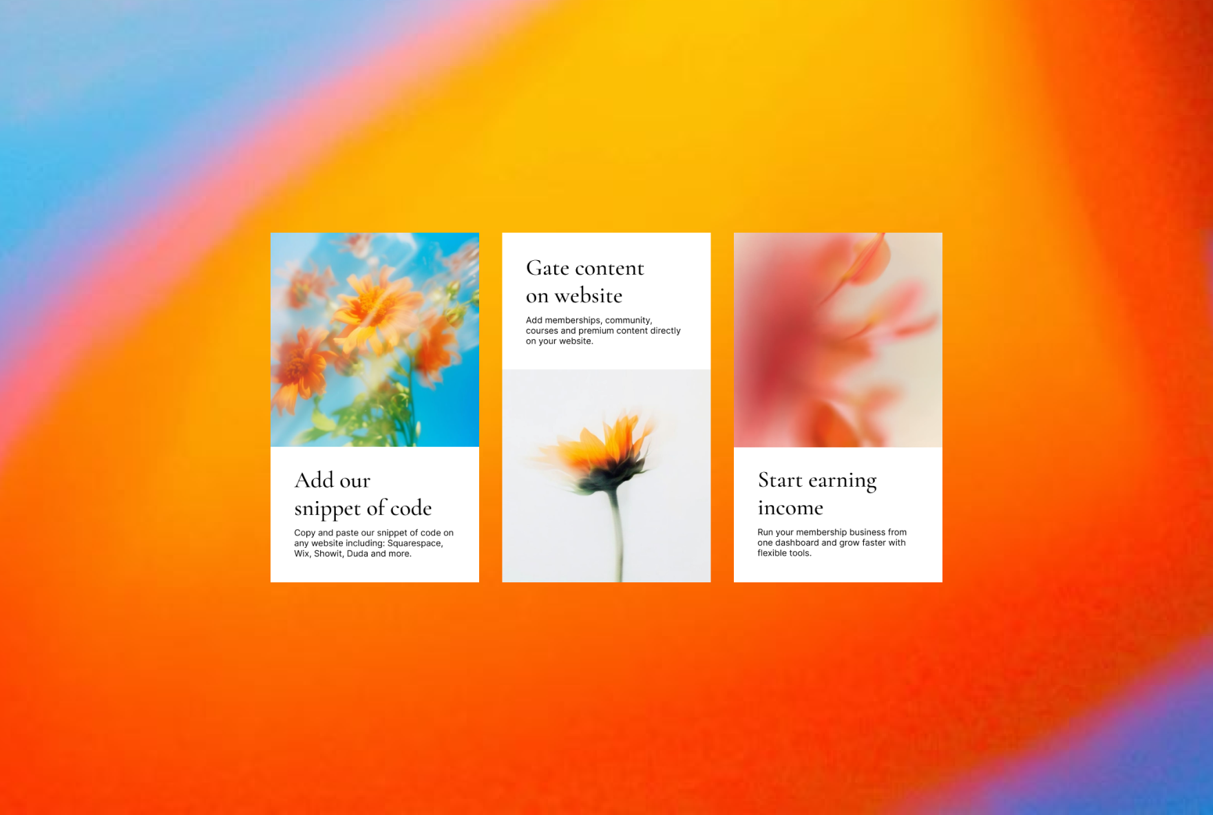 MemberSpace new messaging framework applied to landing page design