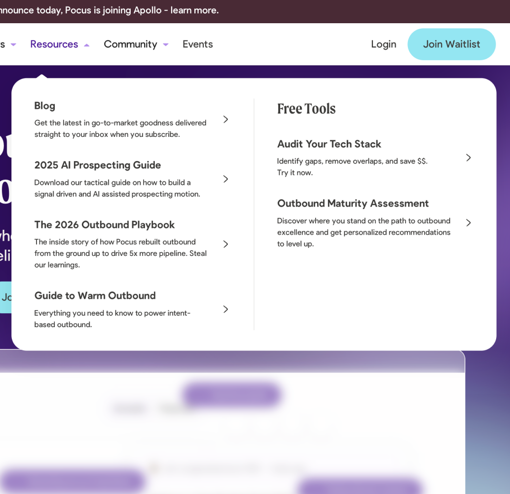 Pocus organic traffic growth results by content cluster