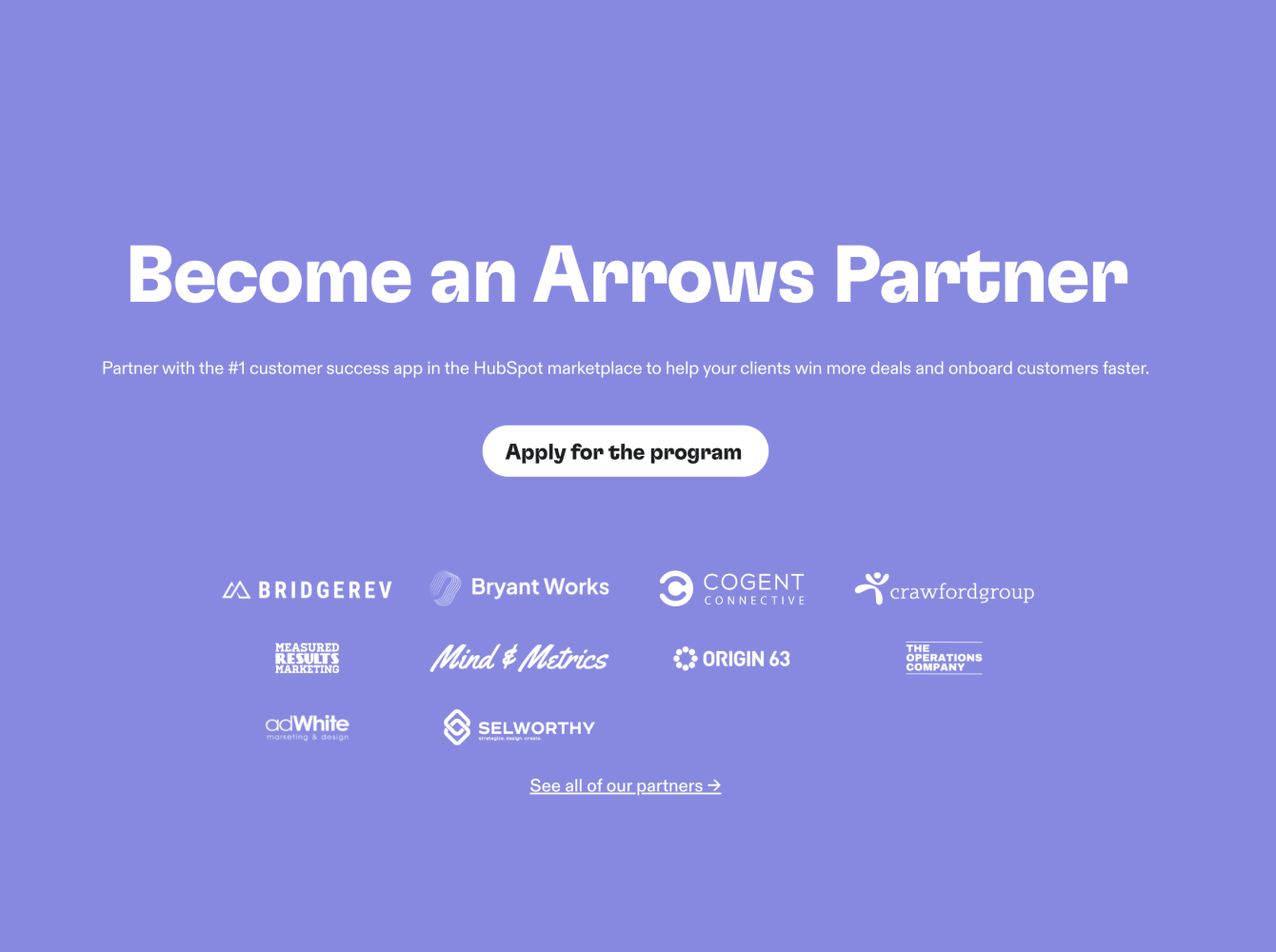 Arrows decision-stage blog content targeting HubSpot ecosystem buyers