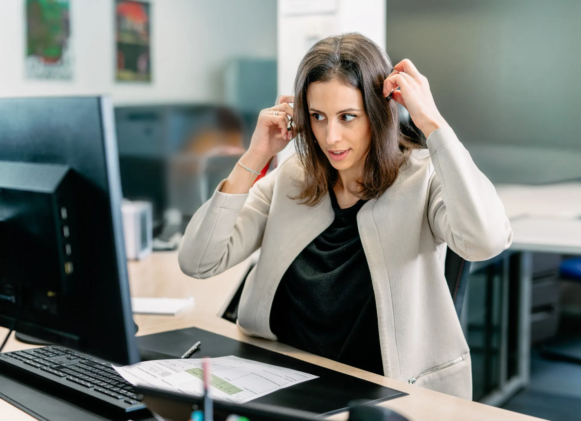Kundenberatung zu digitalen Lösungen im Büro