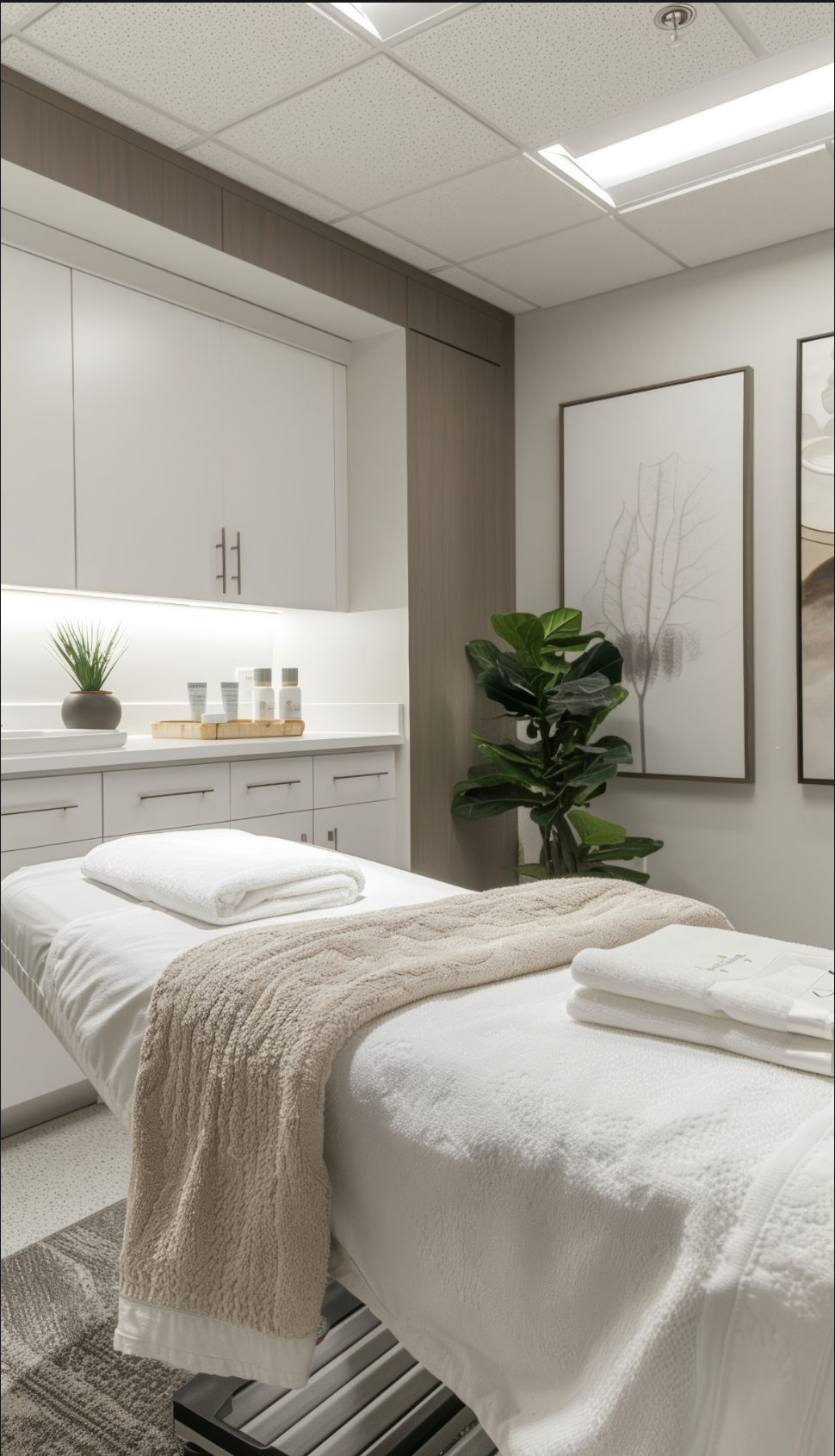 Serene treatment setting at Bella Facial Esthetics