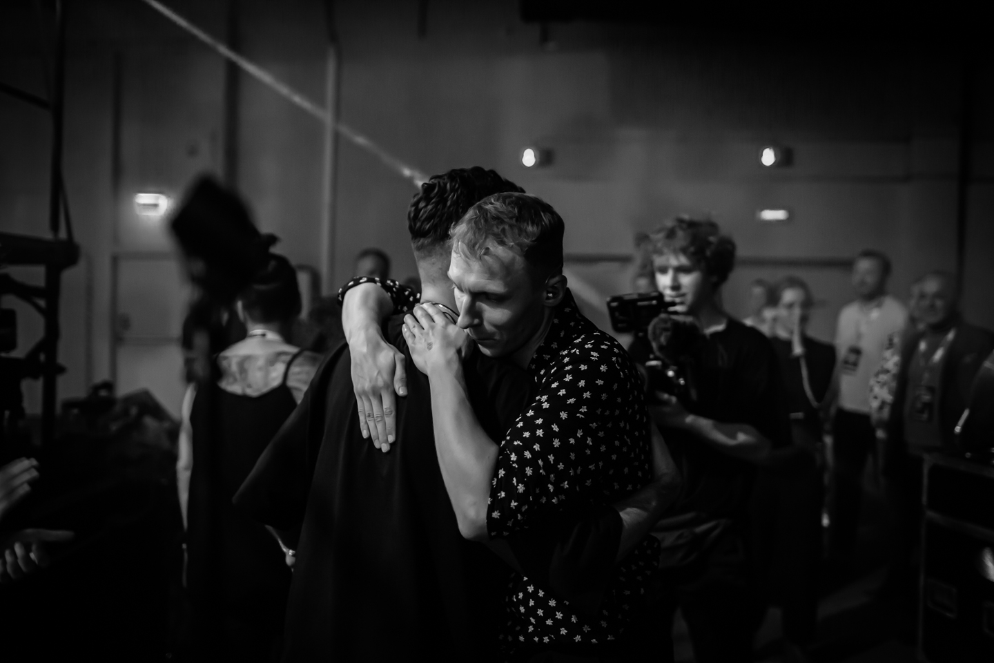 Filmmaker with LemON's lead singer Igor Herbut