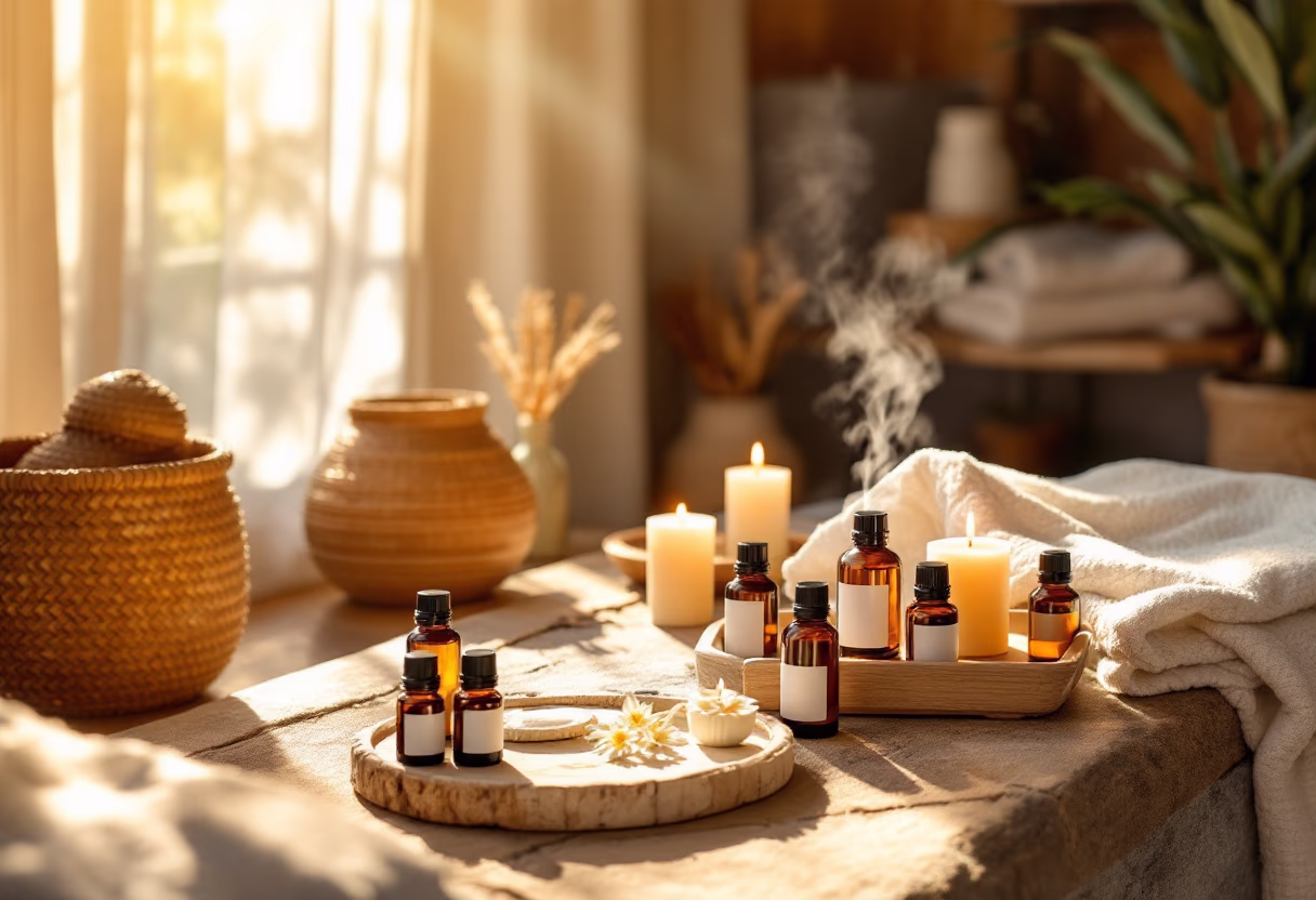 image of aromatherapy session