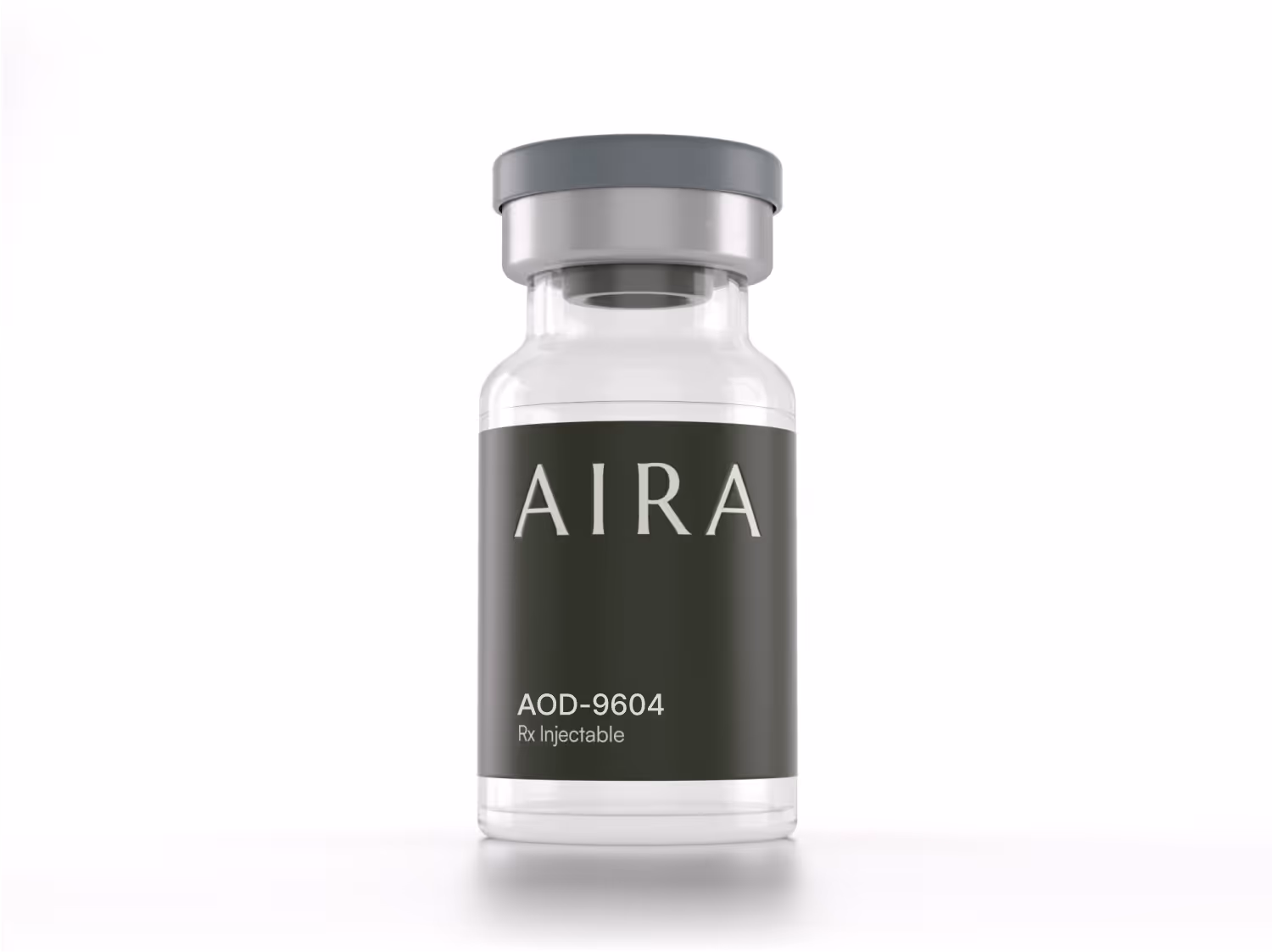 AOD-9604 injectable vial with AIRA label