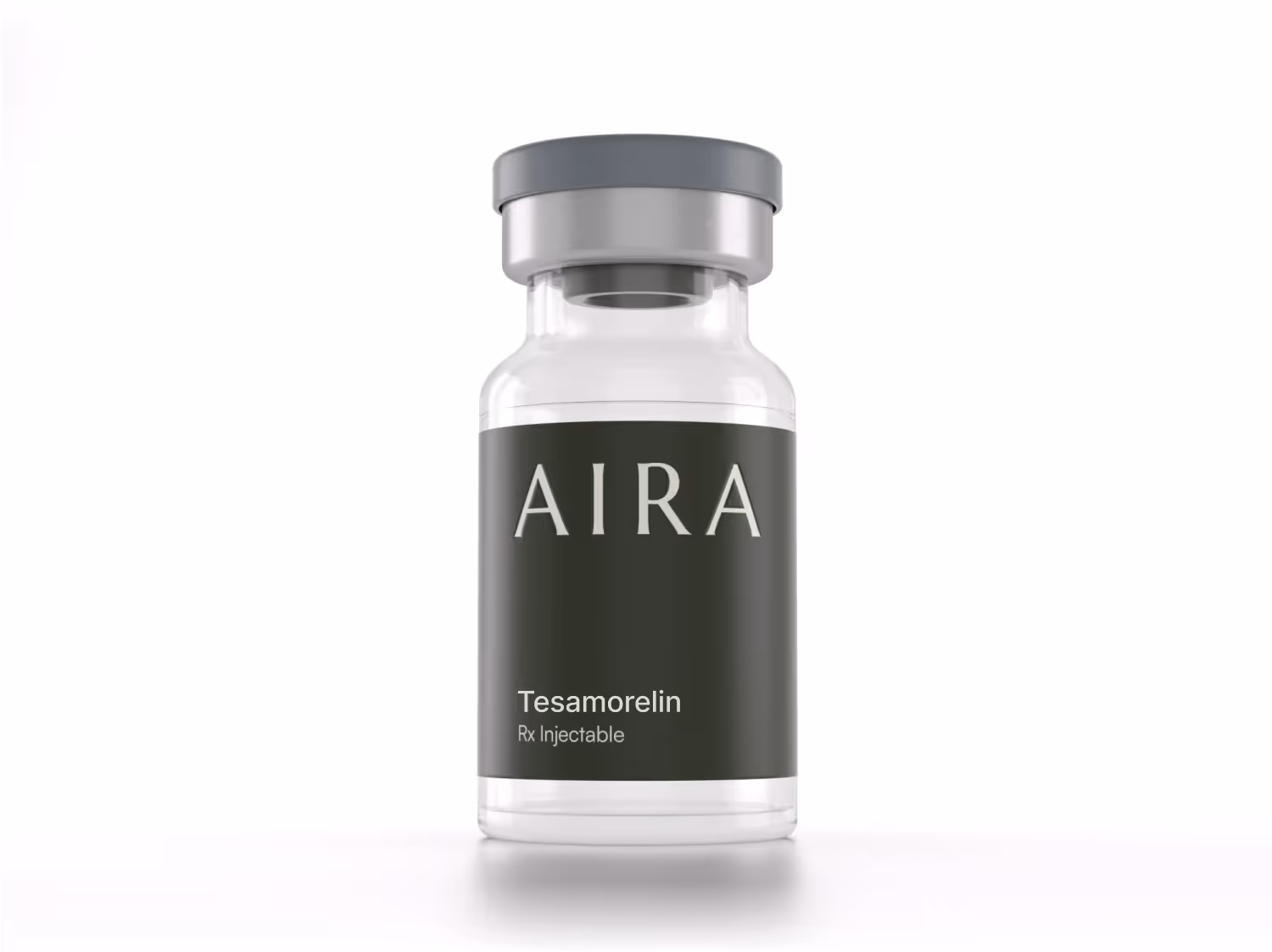 Tesamorelin injectable vial with AIRA label