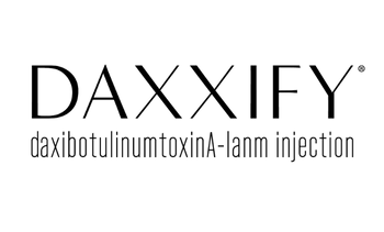 Daxxify logo with the tagline 'Definitive results on Botox'.