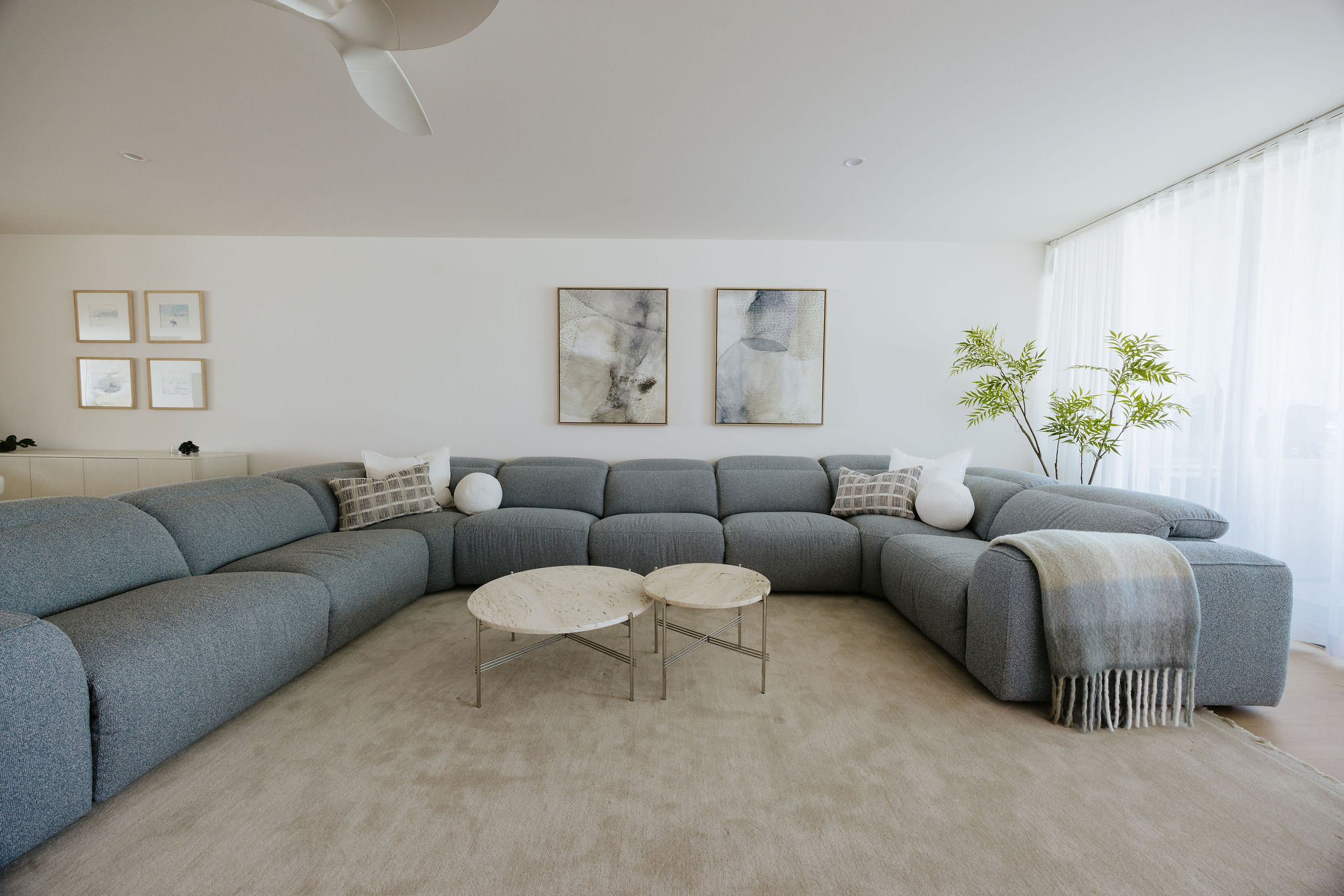 Finishes and furnishings from the Ephraim Island renovation by Pearl Interiors, Gold Coast