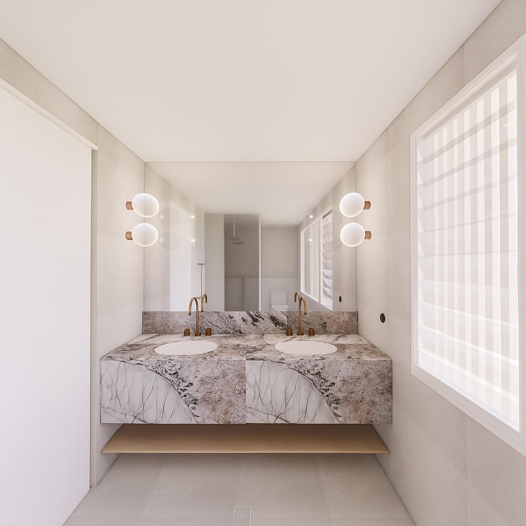 Poolside living concept, modern coastal family home on a Mooloolaba canal by Pearl Interiors, a wellness-led new build for outdoor entertaining, Sunshine Coast