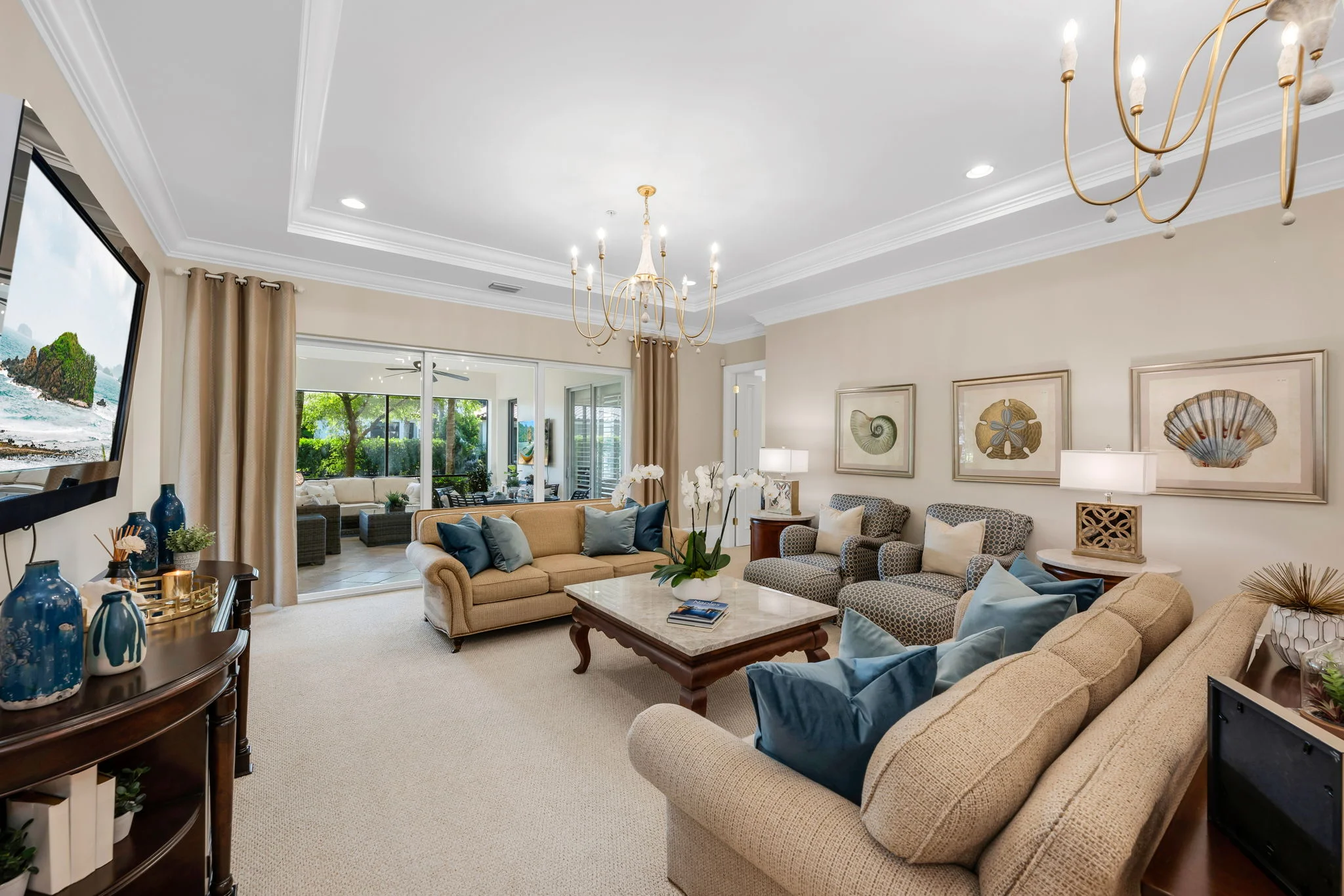 Staging after living room