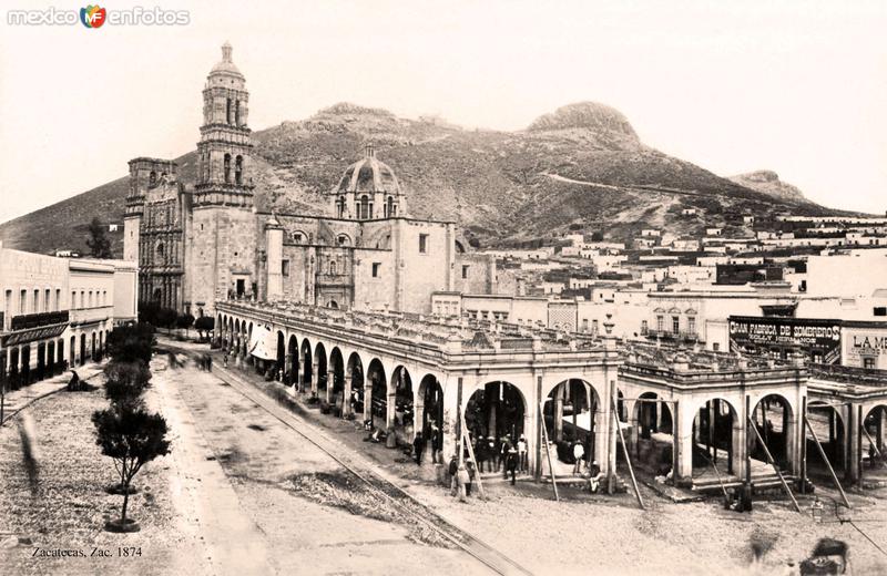 File:Market and Cathedral of Zacatecas (Mexico) 1880.jpg ...