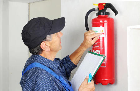 Safety manager notes down all visual inspections on tag