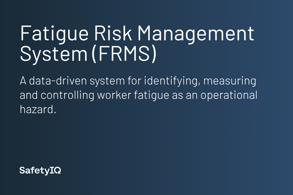 Fatigue Risk Management System (FRMS) definition