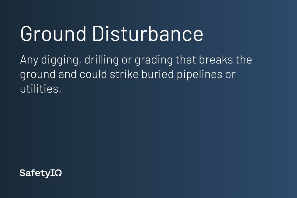 Ground Disturbance definition