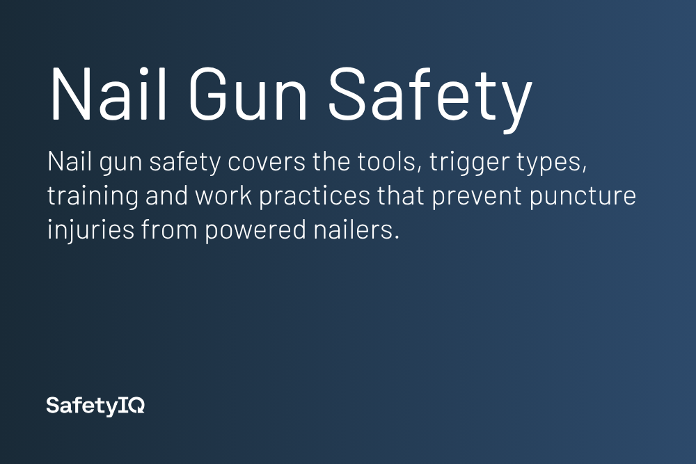 Nail Gun Safety definition