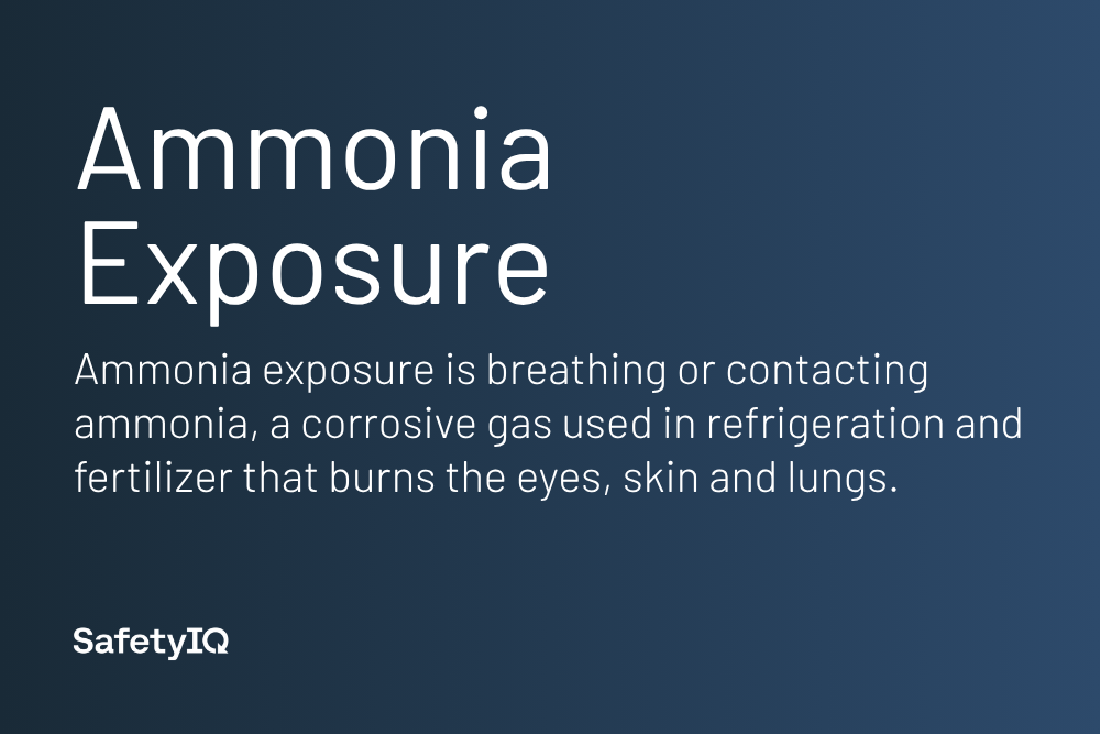 Ammonia exposure definition card