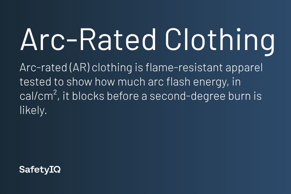 Arc-rated clothing definition card