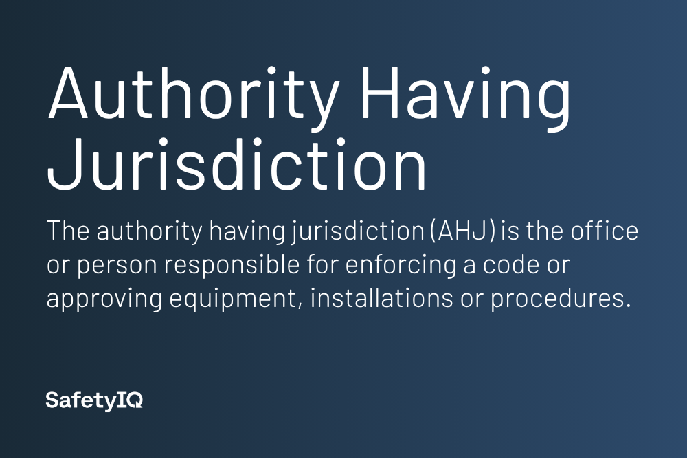 Authority having jurisdiction definition card