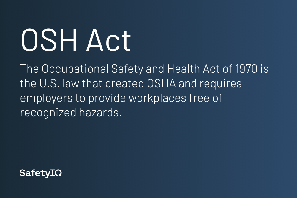 OSH Act definition card