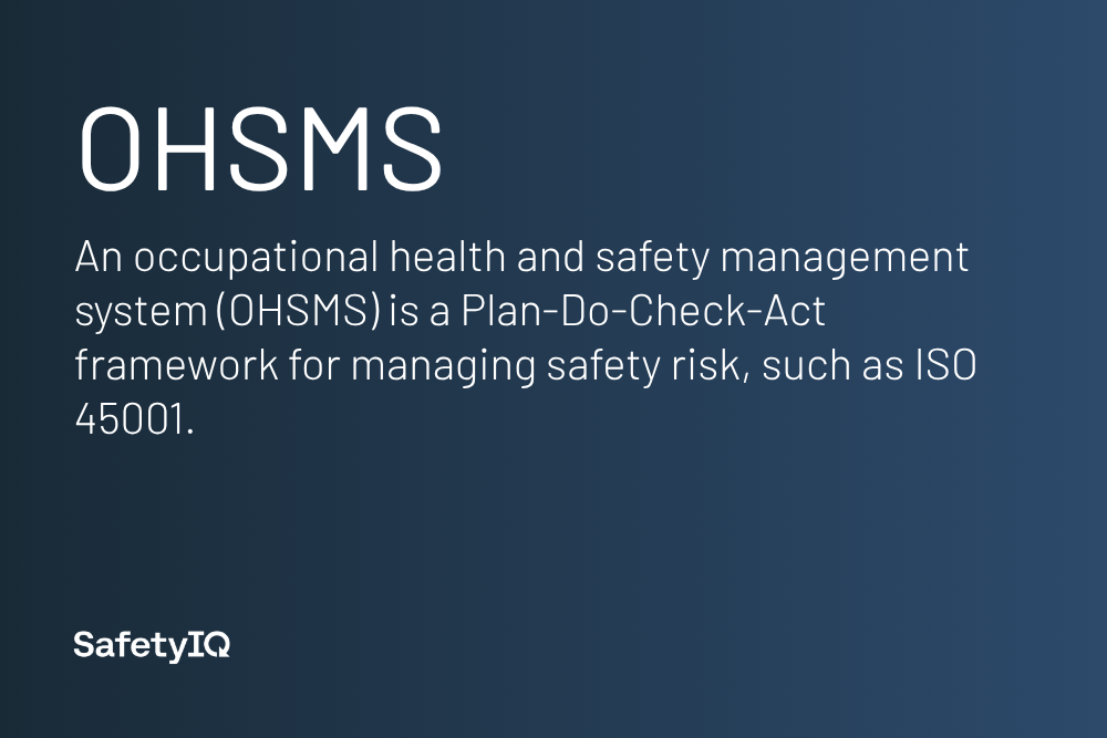 OHSMS definition card