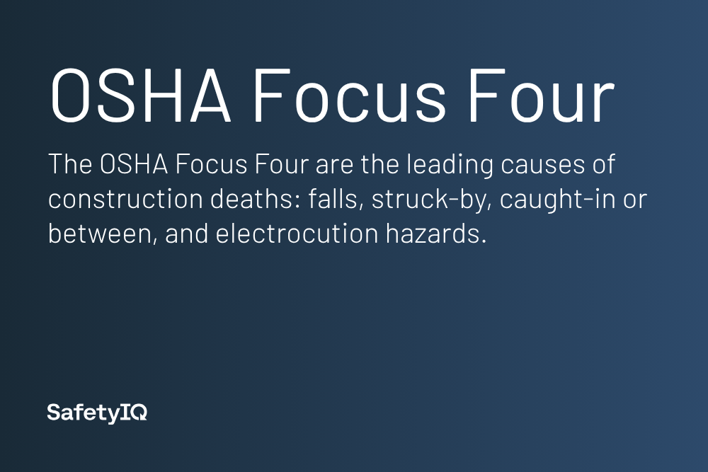 OSHA Focus Four definition card