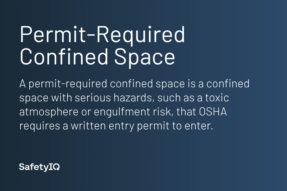 Permit-required confined space definition card