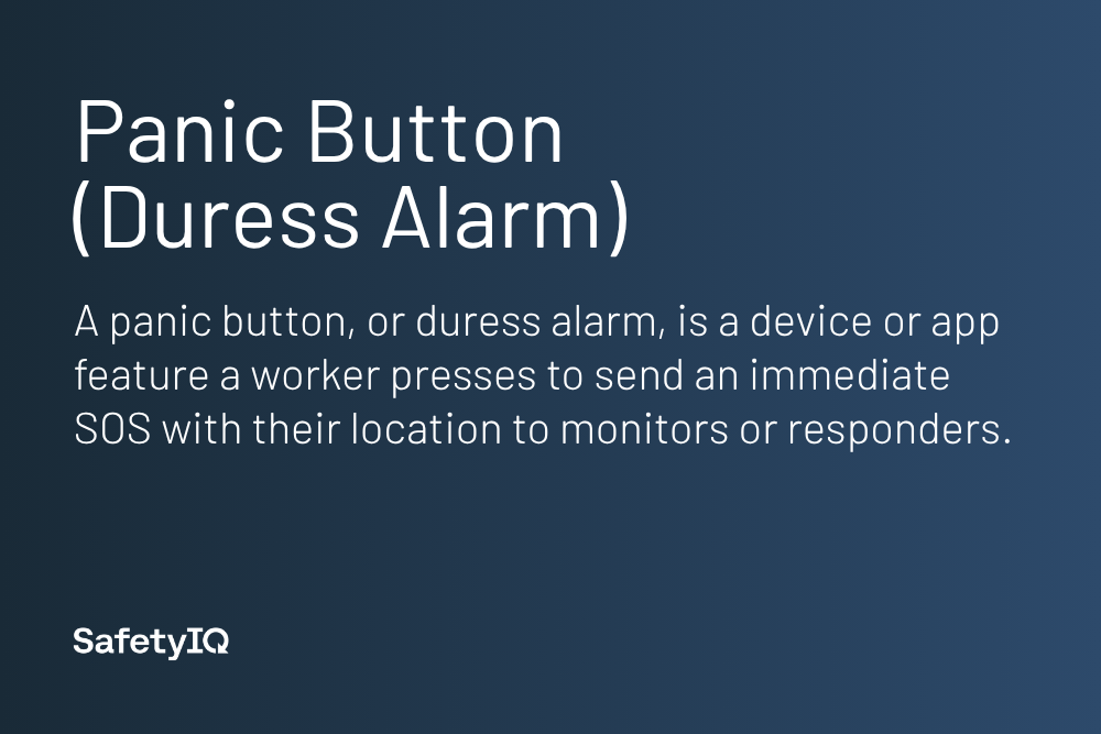 Panic button definition card