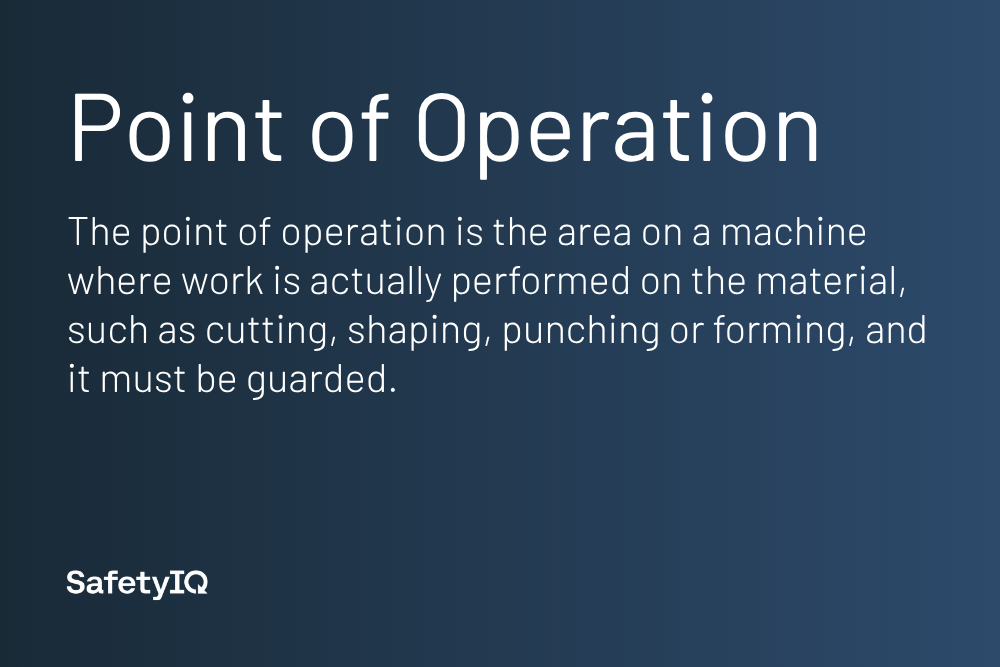 Point of operation definition card