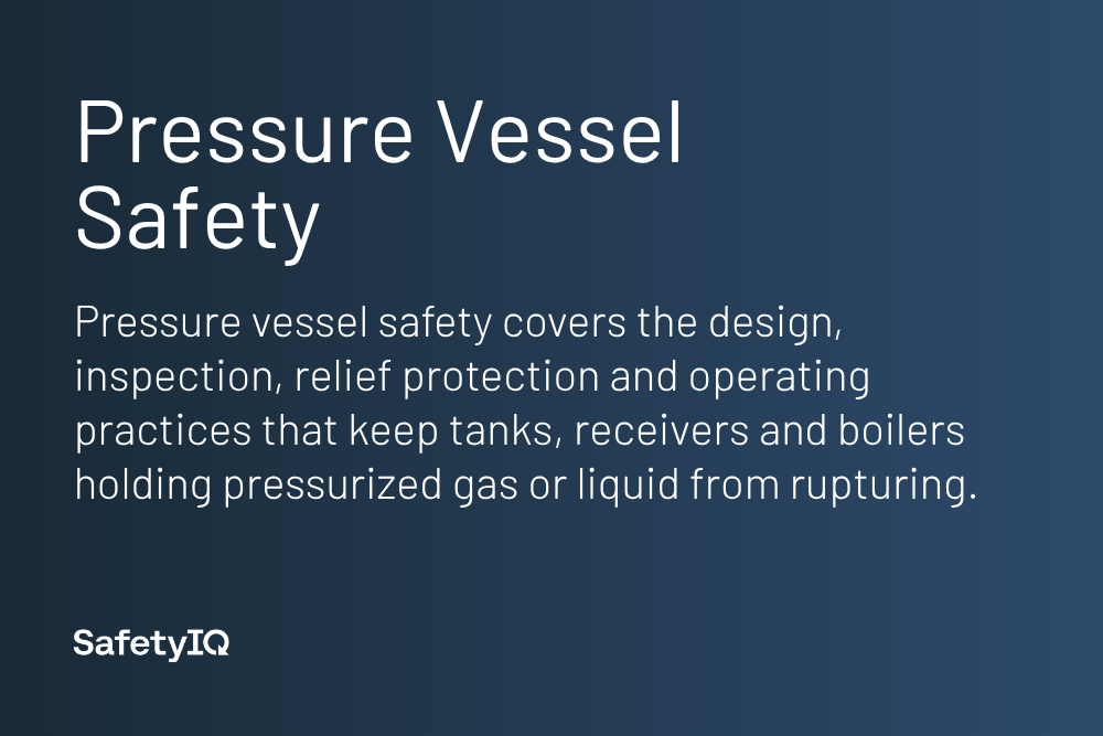 Pressure vessel safety definition card