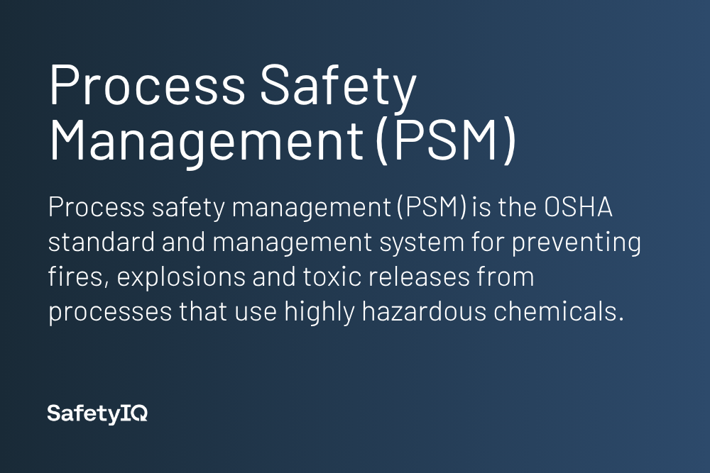 Process safety management definition card