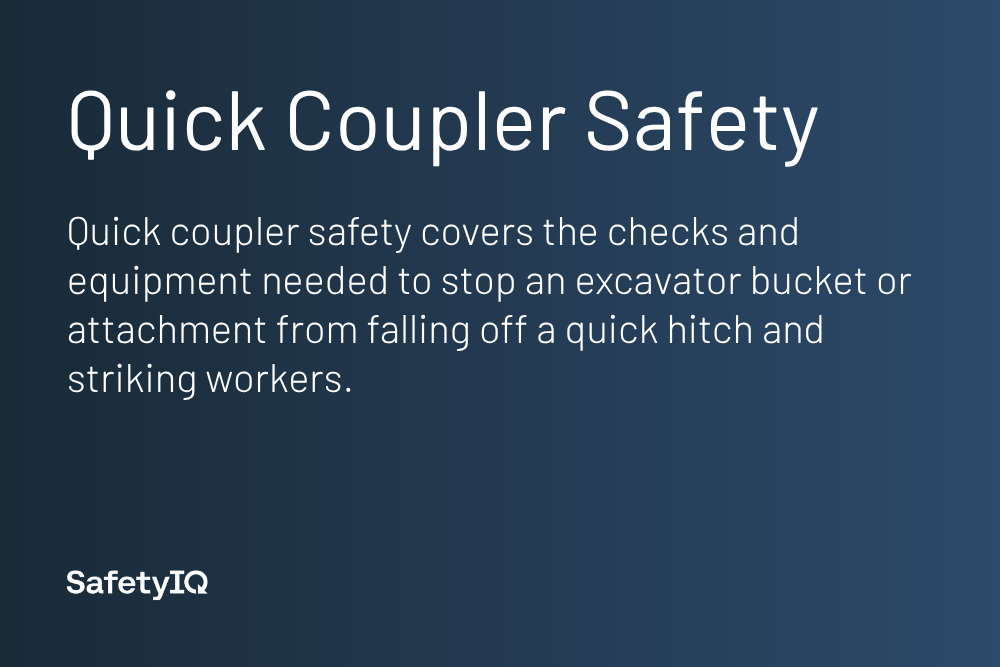 Quick coupler safety definition card