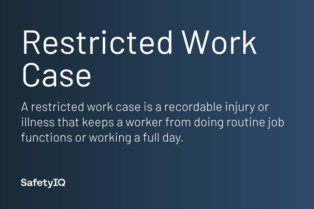 Restricted Work Case definition