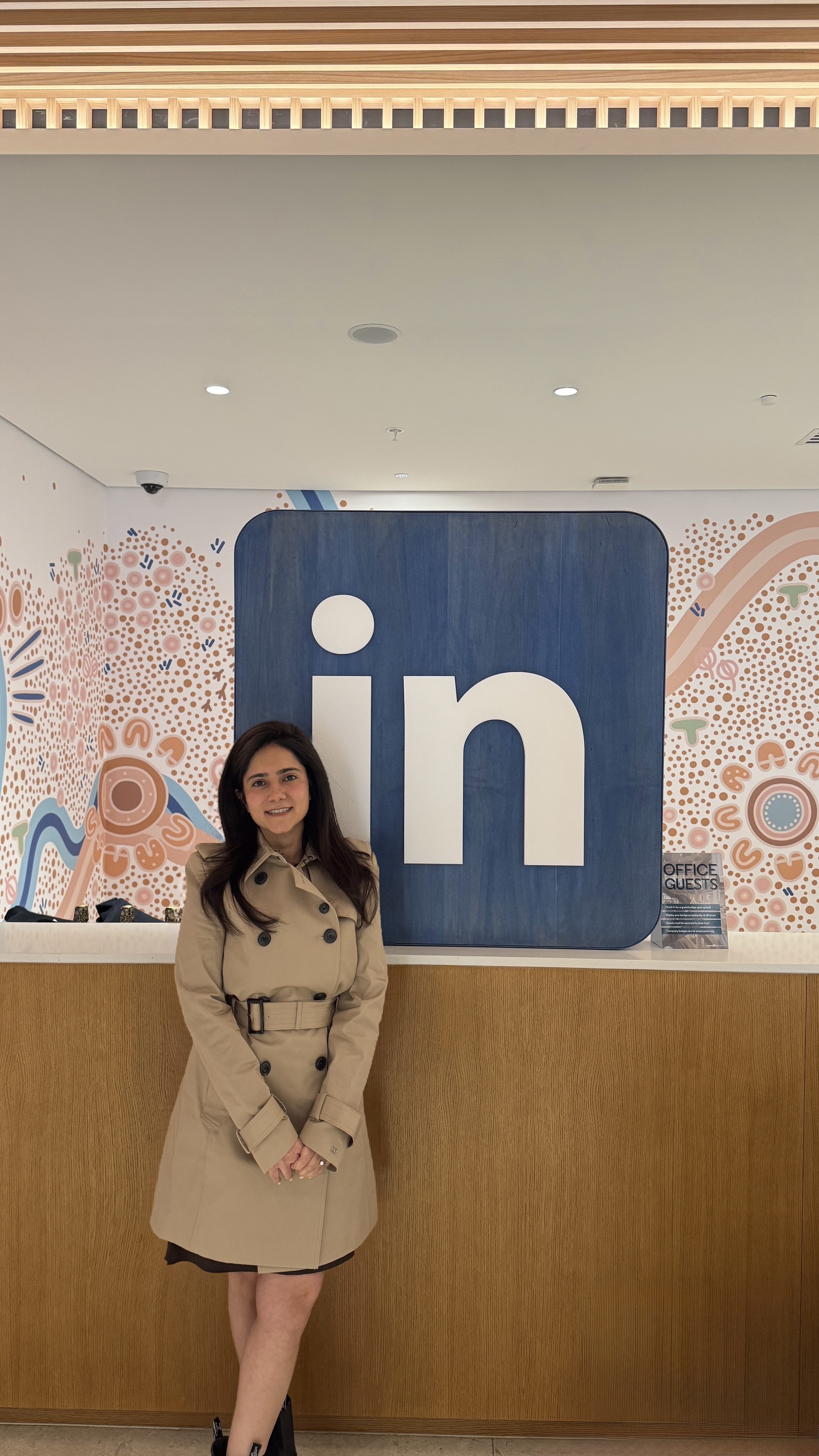 Anisha Chawla at LinkedIn office in Singapore