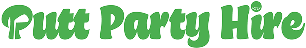 Putt Party Hire logo in green