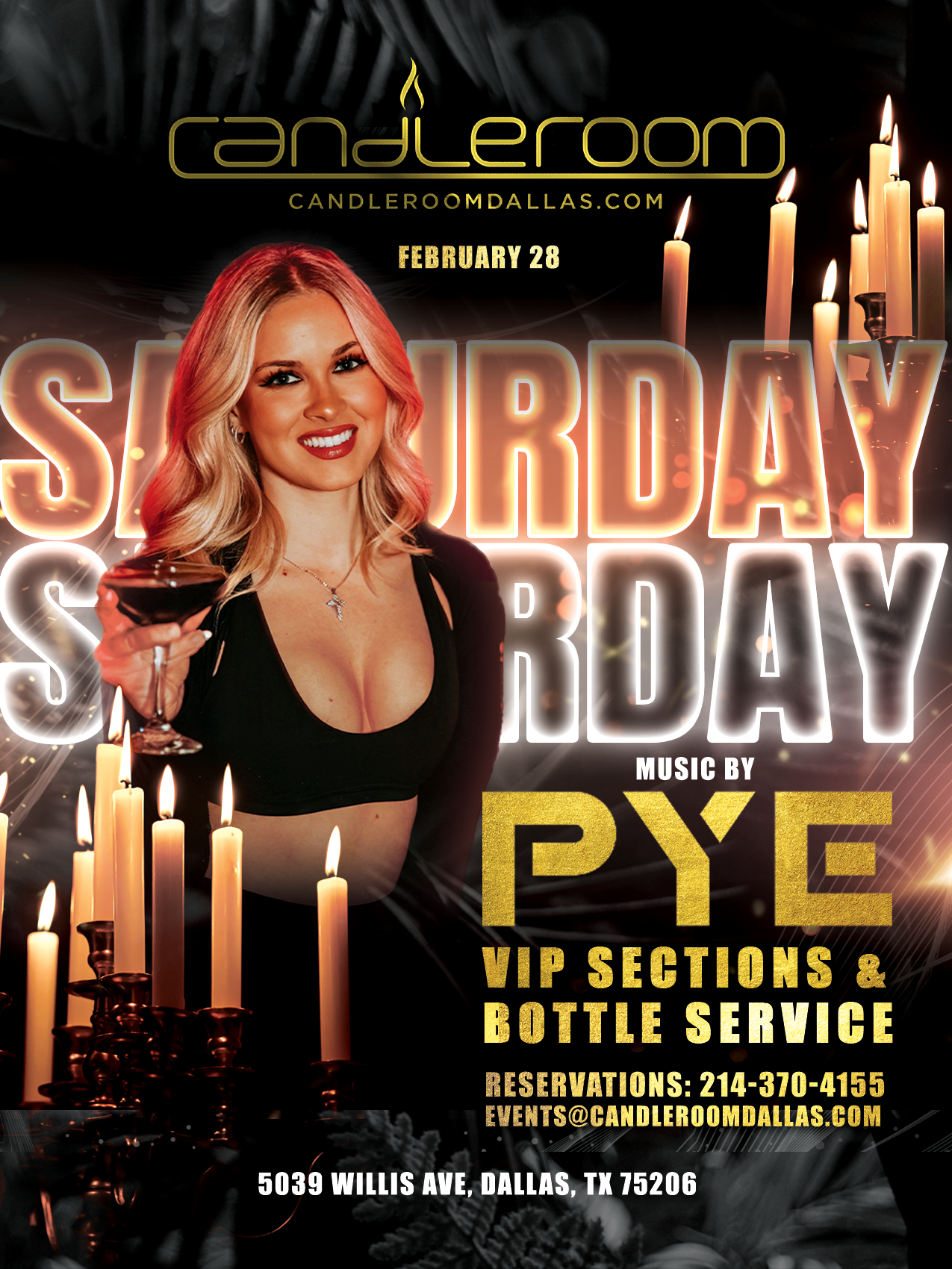 Golden Night Saturdays at Candleroom