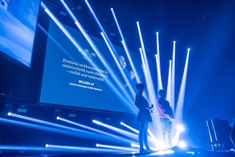 Ville Rahkonen ja Katriina Korpisaari Business Turnajaiset 2024, Valokuvaus: Olli-Pekka Latvala