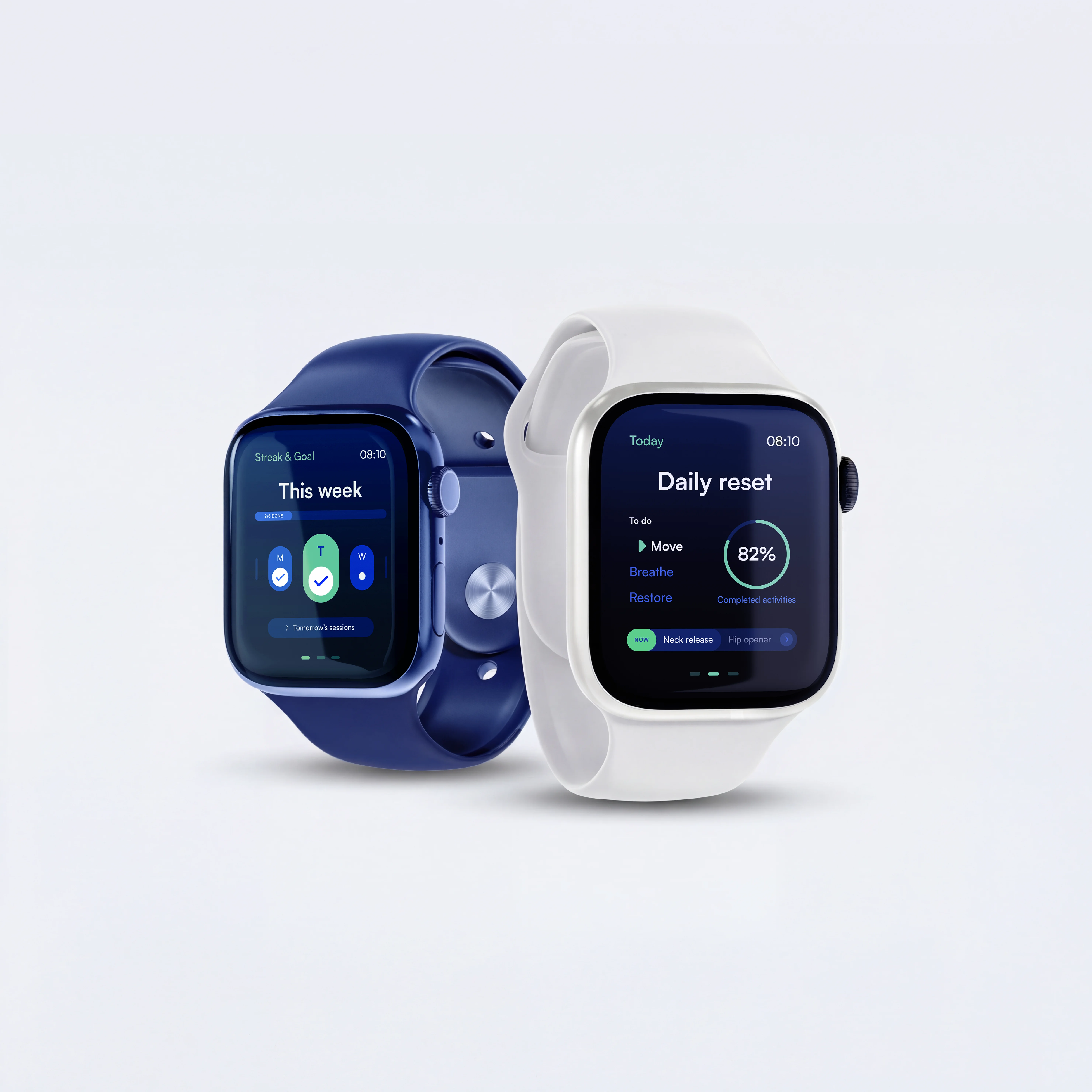 Pulse smartwatch interface displaying fitness and training data.