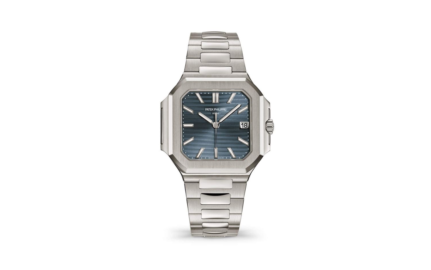 Patek Philippe 7128/1G-001 - Cubitus 40 Date White Gold / Blue